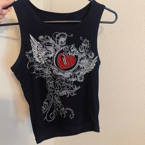 cute black vintage tank top